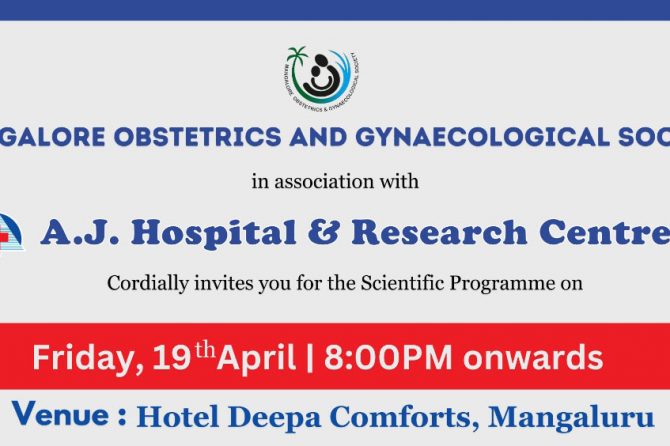 Mangalore Obstetrics & Gynaecological Society Monthly Meeting – April 2024